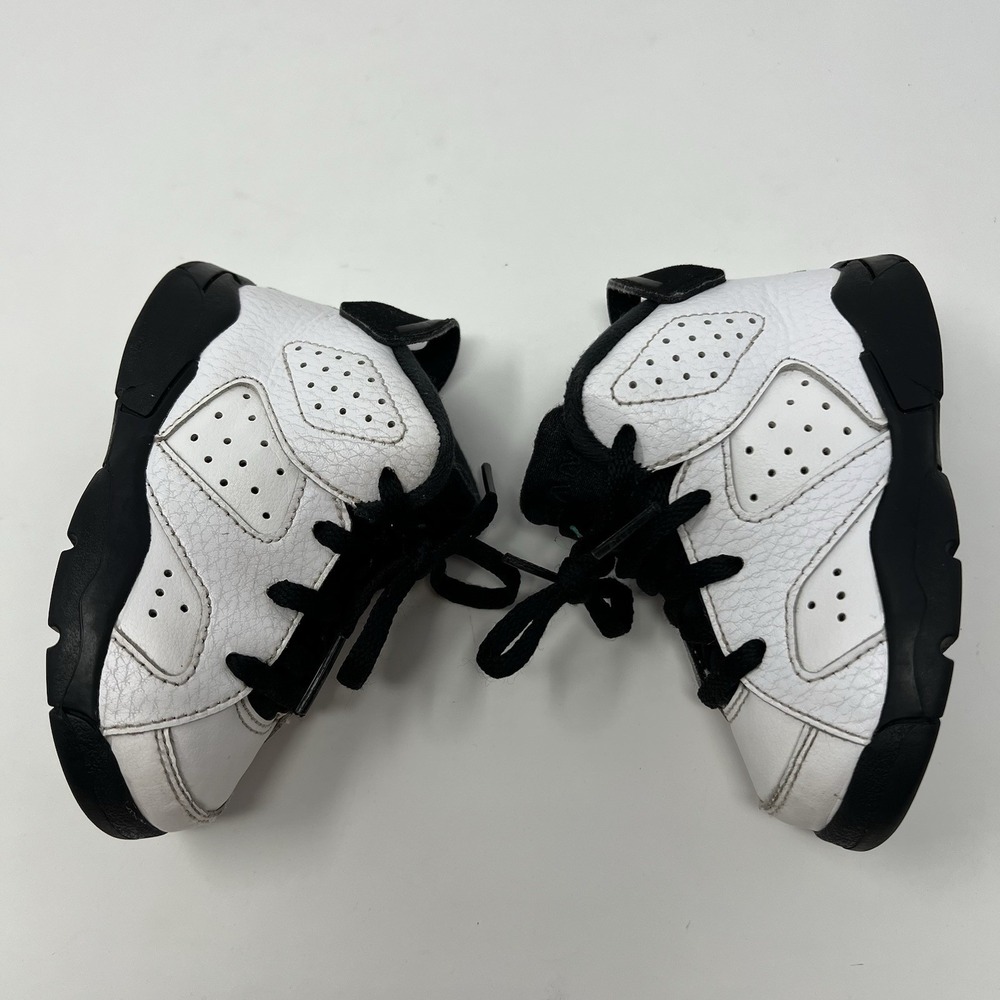 Nike Air Jordan 6 Retro White Hyper Jade Black Toddler Size 5C - Picture 4 of 8
